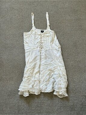 daisy broderie lace-up corset dress Daisy Lace Corset Dress See Through Prom Dress in Floor Lenght ARD2812
